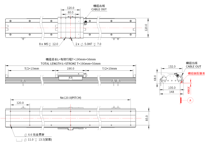 iU105-BL160 直線(xiàn)電機(jī)